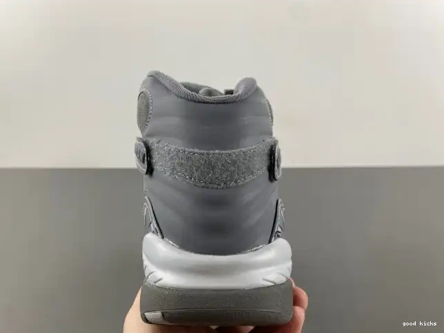 Rep 305381-014 Grey Retro Jordan 8 Cool 0608